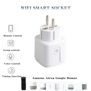 16A ES WIFI Smart Plug Wifi Nuotolinio Valdymo WIFI Bevielio ryšio Smart kištukinis Lizdas su 