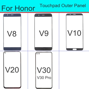 1pc Už Garbę V8 V9 V10 V20 V30 Pro Touch Screen Priekinis Stiklas Touchpad Pakeitimo Išorinis Skydas Objektyvo Dangtelis Remontas