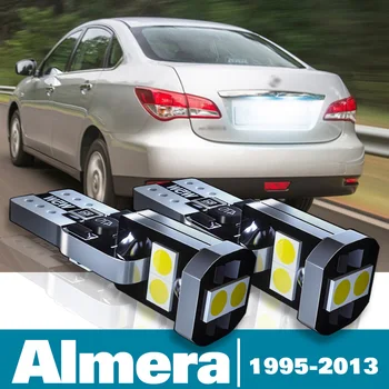 2vnt LED Licenciją Plokštelės Šviesos Nissan Almera N15 N16 B10 1 2 Priedai 1995-2013 2005 m. 2006 m. 2007 m. 2008 m. 2009 m. 2010 m. 2011 m. 2012