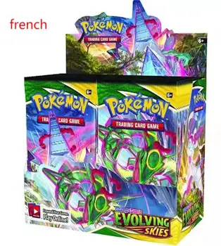 360/324Pcs prancūzų kalba Pokemon Kortas Booster Box Kardas, Skydas Kolekcijos Kortų Žaidimas Carte Pokemon Francaise Atšaldymo Carienės