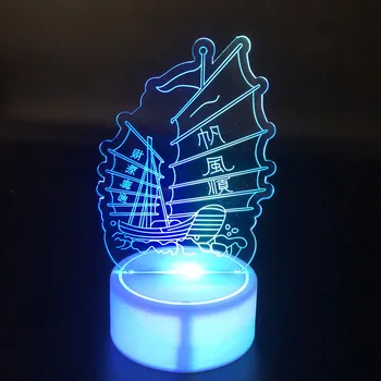 3D LED Nakties Šviesa 
