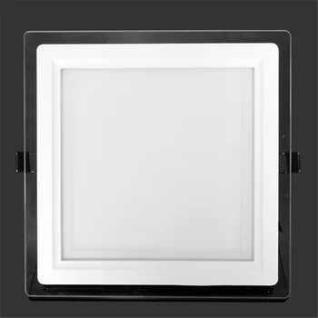 8 colių Lubų LED Downlight 24W Stiklo LED Panel Šviesos Nišoje Apšvietimo Lempos Aikštėje LED Šviesos Namų Apšvietimo Šilta/Šalta Balta