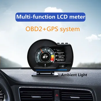 A500 OBD GPS Protingas Gabaritas HUD Automobilių Head Up Display Signalizacijos, Aplinkos Šviesos su Sģdynģs laikiklis Navigacijos Signalo Automobilių Reikmenys