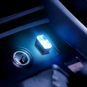 Automobilio Salono USB LED Dekoratyvinis Atmosfera Šviesą 
