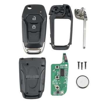 Automobilio Smart Remote Key 2 Mygtuką 433Mhz Tinka Ford Ranger F150 2015 2016 2017 2018 Id49 Pcf7945P Eb3T-15K601-Ba