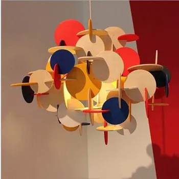 Bau Lempos Šiuolaikinės spalvos pakabukas šviesaus Medžio, Šviesos, Kūrybos Italijos Dizaineris vaiko kambario lempa, Led Loft dekoro kūdikių pakabukas šviesos