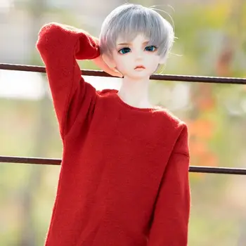 BJD doll drabužiai tinka 1/3 1/4 SD17 POPO68 70 mados naujų kasdien universalus megztiniai megztinis viršuje, apačioje, kailis raudona pilka ruda