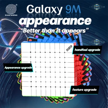 Diansheng 9x9 M Galaxy Magija Greitis Kubo Galvosūkį Švietimo Žaislas Magico Cubo