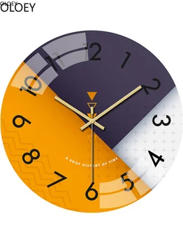 Didelė Svetainė Sieninis Laikrodis Paprastas Stiklo Šiaurės Miegamojo Sienos Laikrodžiai Žiūrėti Silent Namų Dekoro, Virtuvės Horloge Modernus Dekoro 2020 M.