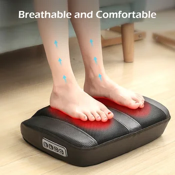 Elektros Foot Massager su Šilumos Kojų Skausmą 3 Lygio Giliai Minkymo Masažas Mašina Dovana MUMS Plug