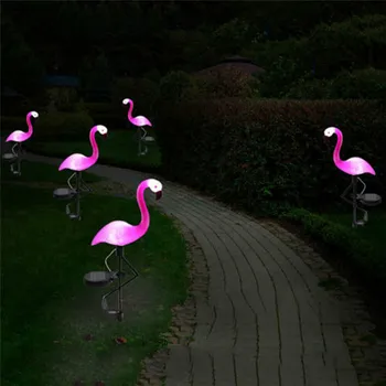 Flamingo Vejos Saulės Lempos, Saulės, Sodo, Šviesos, Saulės Kieme Žiburiai Vandeniui Led Šviesos Lauke, Saulės Šviesos Sodas, Dekoratyviniai