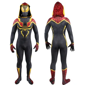 Halloween kostiumai su kauke Zentai Superhero Bodysuit Suaugusiems Vaikams Digital 3D Spausdinimo Jumpsuits Advanced Kostiumas