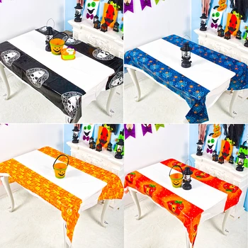Helovinas staltiesė, vienkartiniai staltiesė pvc lentelės padengti naujieji metai virtuvės, valgomojo kambario dekoro manteles para mesa rectangulares