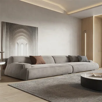 Italijos minimalistinio audinio sofos Technologijos audinio, švitrinis audinys šiuolaikinės paprasta Baxter postmodernaus italijos šviesos prabanga
