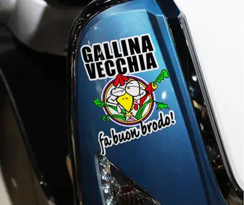 Juokinga Vištienos Moto Racing Lipdukas Vinilo Automobilių stilius Vandeniui Motociklų Lipdukai Dviratininkas Automobilių, Mikroautobusų