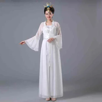 Kinijos Tang Dinastijos Princesė Dress Cosplay Apranga Mėlyna Rožinė Geltona Balta Hanfu Moteris Tradicinės Kinų Stiliaus Drabužiai Moterims