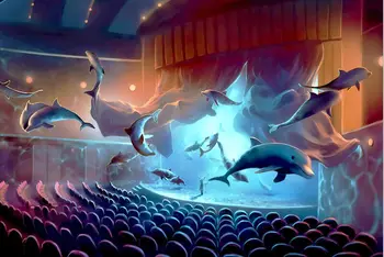 Kino delfinų medinė dėlionė 1000 vienetų ersion dėlionės baltos kortelės suaugusiųjų vaikų švietimo žaislai