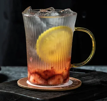 Kūrybos vertikalus modelis stiklinės vandens puodelį namų spalvos rankena arbatos puodelio paprasto stiliaus kavos puodelio pieno puodelis sulčių taurė