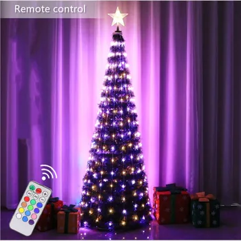 LED nakties šviesos USB įkrovimo RGB kamuolys star light Kalėdų patalpų vakarėlis Lempos nuotolinio valdymo šviesos eilutę lampara