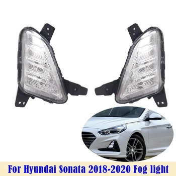 LED Rūko žibintų montavimas Hyundai Sonata 2018 2019 2020 Automobilio Bamperio Rūko Žibinto Šviesos važiavimui Dieną
