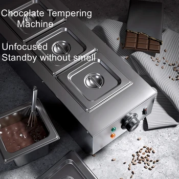 Ledų pliurpalas šokolado katile komercinės lydymo krosnies, vandens šildymo šokolado lydymo krosnis mašina