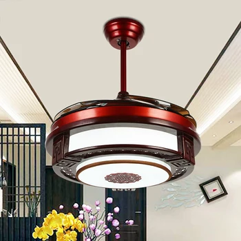 Lubų Ventiliatoriai lempa LED 108cm COLIŲ Nuotolinio valdymo medienos Tradicinių lubų ventiliatorius šviesos reguliatorius 85-265V