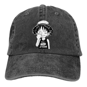 Luffy Skinti Nosies Beisbolo Kepuraitė su Snapeliu kpt Sporto Unisex Lauko Custom One Piece, Anime, Manga Skrybėlės