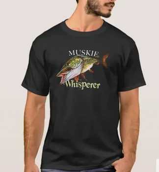 Muskie Whisperer Žvejybos Žvejys Žvejui Dovana T-Shirt. Vasaros Medvilnės trumpomis Rankovėmis O-Neck T Shirt Mens Naujas S-3XL