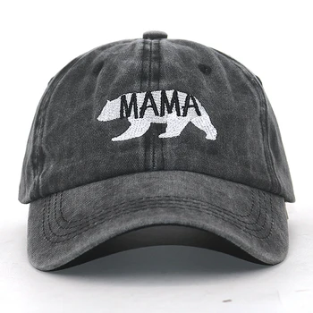 naujas atvykimo MAMA padengti tėtis skrybėlę 100% medvilnės plauti animacinių filmų siuvinėjimo mados sporto beisbolo kepuraitę motinos diena dovana snapback