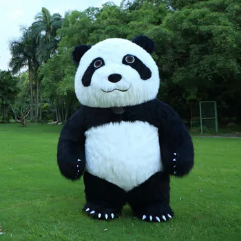 Naujas Kalėdinis Karnavalas Cosplay Kostiumai Helovinas Gimtadienio Mielas Panda Kostiumas Suaugusiųjų Naudoti Reklamos Paradas Talismanas