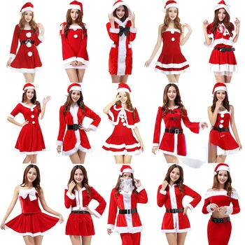 naujas mados Suknelė 2022 Naujas Ponios Cosplay Kostiumų Kalėdų Santa Claus Etapas Rodo, Drabužių Sexy Raudona COS Šokių Skraiste, Chalatai
