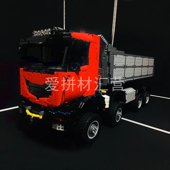 Naujas ss RC savivartis 8x8 milžinišką sunkvežimis nuotolinio valdymo elektros Tinka LeGINGlys SS-5287 Rinkiniai Statyba Blokai, Plytos 