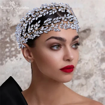 Nuotakos Vestuviniai Kaspinai Headpieces Deimantų Kristalų Rankų Darbo Vestuvių Aksesuarai Moterims Hairwear Princesė Plaukų Papuošalai