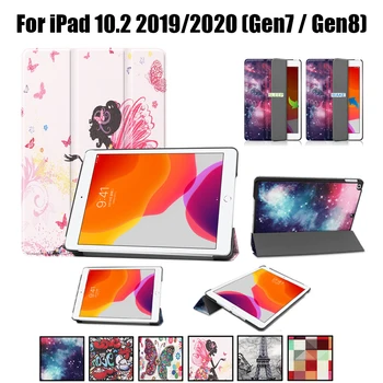 Odos Tablet Case For iPad 10.2 2020 m / 2019 Gen7 Gen8 7 8 Genaration Protingas Mados Atveju Fundas Coque Apima Shell 