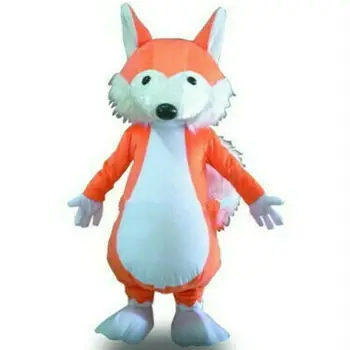 Oranžinė Fox Talismanas Kostiumas Medvilnės 160-210cm Aukštos Cosplay Helovinas Fancy Dress Karnavalo Paradas Furry Gyvūnų Talismanas Kostiumas