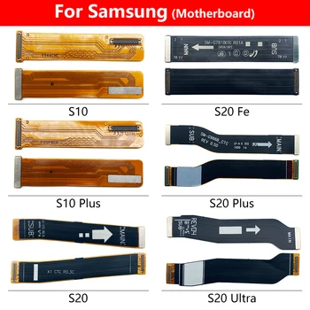 Pagrindinis Flex Kabelis Samsung S20 Ultra S20 Fe S10 Plius Prisijungti Mainboard turi LCD Ekraną, Kaspinas