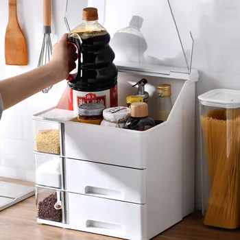 Plokštė Drainer Stovo Organizatorius Plastikinės Sandėliavimo Šaldytuvas Uždarai Namų Dalykėlių Stelažo Lentynos Especieros Para Cocina Namų Reikmenys