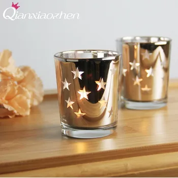 Qianxiaozhen Star Danga Stiklo, Žvakių Laikikliai Vestuvių Papuošalai, Žvakės, Namų Puošybai Candle Lantern