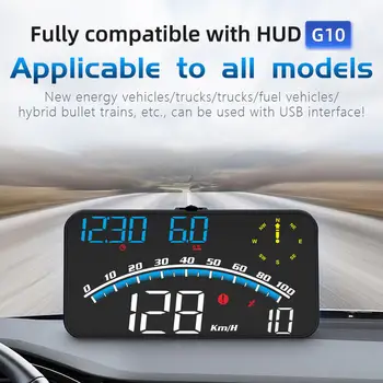 Skaitmeninis Spidometras Universalus GPS Automobilių HUD Head Up Display MPH greičio viršijimo Signalas AU