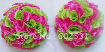 SPR 25cm derinys spalvų vestuvių bučiavosi kamuolys nuotaka gėlių dekoracijos, dirbtiniai rožių gėlių kamuolys šalis dekoratyvinis gamyklos pardavimo