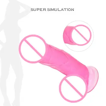 Tikroviška Silikoninis Dildo Moterų Vandeniui Realistiškas Penis G Spot Clit Stimuliatorius lengvai skatinti vartotojui pasiekti orgazmą sekso žaislai