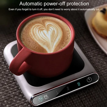 USB Mini Taurės Šilčiau Kavos Šildytuvas 55 Laipsnių Visą Dieną, Pastovios Temperatūros PI Šildymo Pažangios Kontrolės Šilčiau Pagalvėlę Lengva Nešiotis