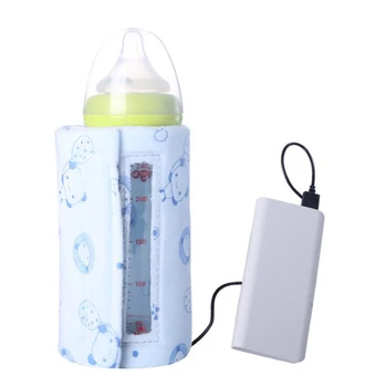 USB Pienas, Vanduo Šiltesnis Izoliuoti Krepšys Rinkinyje Nešiojamų Kūdikių Buteliukas Kelionės Taurės Padengti Šilčiau Šildytuvas Krepšys Kelionės Vežimėlis Aukštos Kokybės