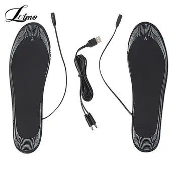 USB Šildomos Batų Vidpadžiai Nuotolinio Valdymo 3.7 V 2A Šildymo Vidpadžiai Įkrovimo Elektra Šildomi Vidpadžiai Šiltos Kojinės Pad Mat Augalų