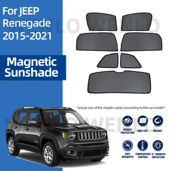 Už Jeep Renegade 2015-2021 Interjero Skėtį Nuo Saulės, Automobilio Saulės Skydelis Kūdikių Šoninio Lango Sunshield Magnetinio Užuolaidos, Apsaugos Nuo Saulės Skydas Dangtis