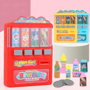 Vaikams Žaislai Mini automatas Vaikų monetiniai Gėrimų Mašina Candy Pardavimo savitarnos Įterpti Monetų Dovana Vaikams