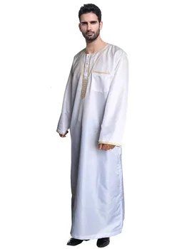 Vyrai Islamo Arabų Musulmonų Drabužiai Kaftan Derliaus Prarasti Suknelė Jubba Vyrai Saudo Arabija, Pakistanas Drabužiai Plius Dydis Omanas Rūbeliai Kostiumas