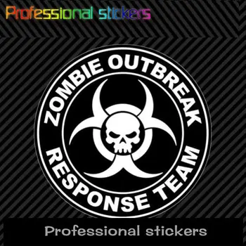 Zombie Protrūkis Reagavimo Komanda Lipdukas Mirti Sumažinti Lipdukas Medžioklės Jungtinės amerikos valstijos Vandeniui PVC Lipdukai