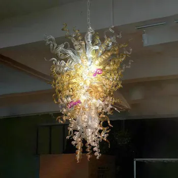 Šiuolaikinio Namo Lempos, LED Šviestuvo Salono Šviesos Šaltinis italų Stiliaus Ranka Pūstinis Murano Stiklo Šviestuvais, 24 40 Cm