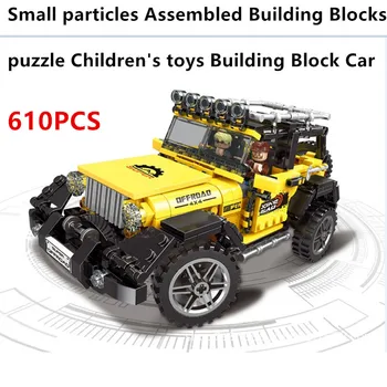 Žaislai Vaikams Surinkti įterpti Kūrimo Bloką Plytų švietimo žaislai 610blocks Statybos off-road Transporto priemonė Modelis Žaislas 03024